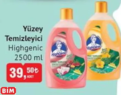 HİGHGENİC  YÜZEY TEMİZLEYİCİ
